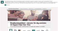 Desktop Screenshot of bredbandswebben.se
