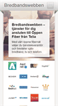 Mobile Screenshot of bredbandswebben.se
