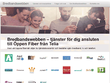 Tablet Screenshot of bredbandswebben.se